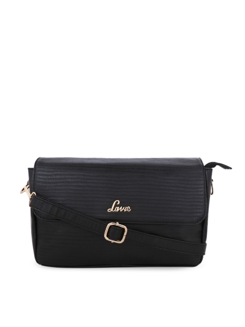 

Lavie Black Textured Sling Bag
