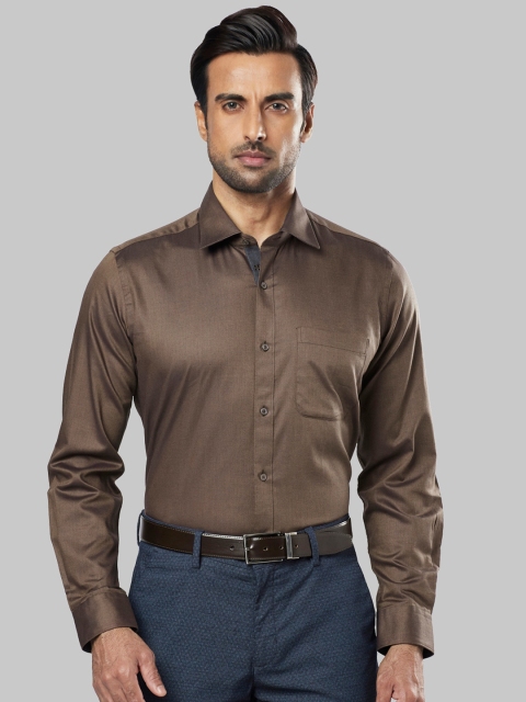 

Raymond Men Brown Regular Fit Solid Formal Shirt