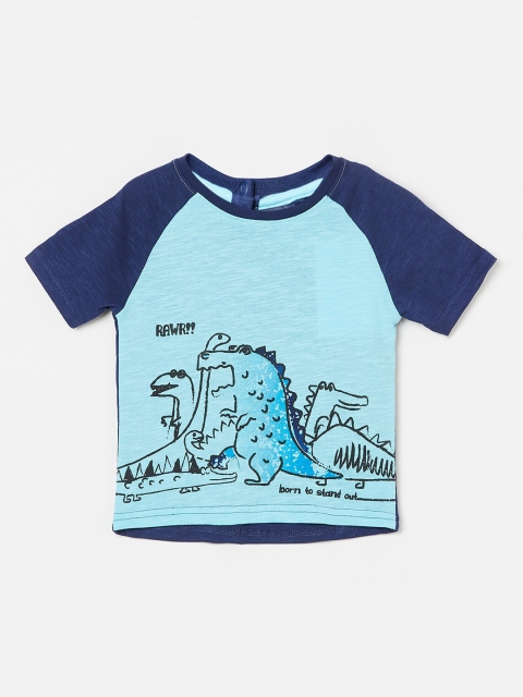 

Juniors by Lifestyle Boys Navy Blue Printed Round Neck T-shirt