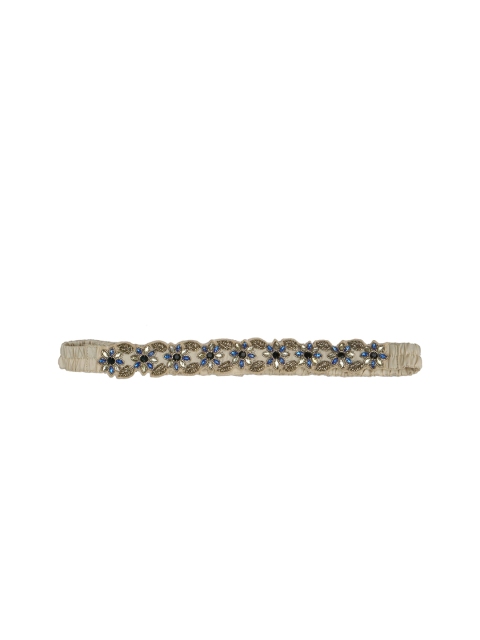 

Diwaah Women Beige & Blue Embellished Belt