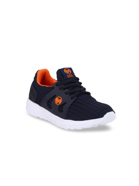

Bubblegummers Boys Navy Blue Textured Sneakers