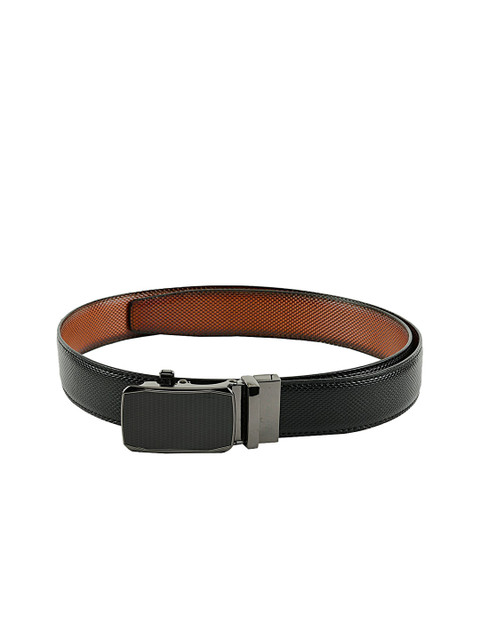 

Kastner Men Black & Brown Textured Reversible Belt