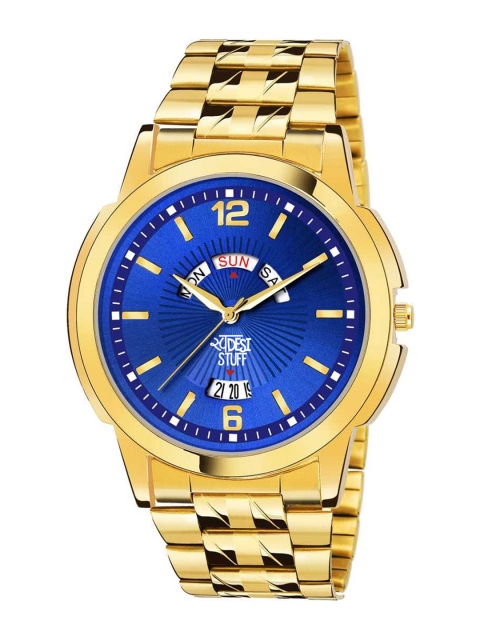 

SWADESI STUFF Boys Blue & Gold-Toned Analogue Watch SDS 123