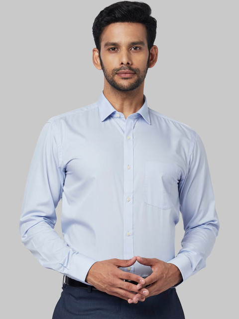 

Park Avenue Men Blue Regular Fit Solid Casual Shirt