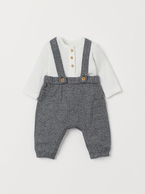 

H&M Kids 2-Piece Cotton Set, White
