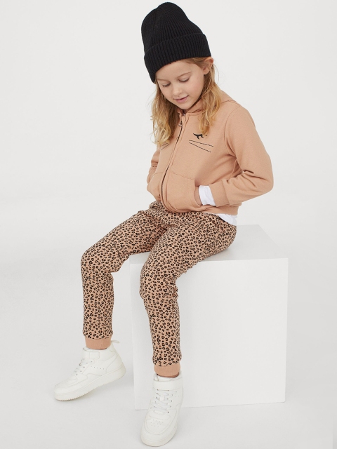 

H&M Girls Beige & black Printed 2-Piece Sweatshirt Set