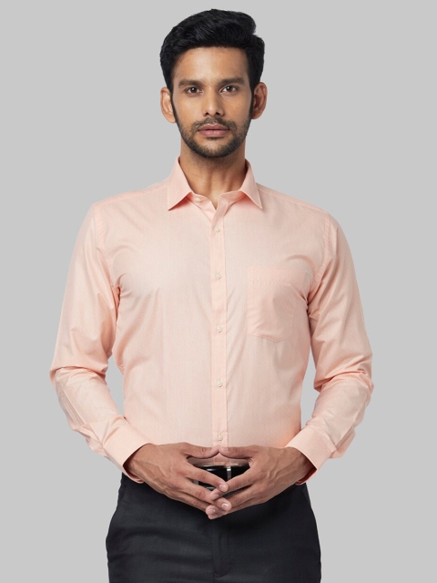 

Park Avenue Men Orange Regular Fit Solid Formal Shirt