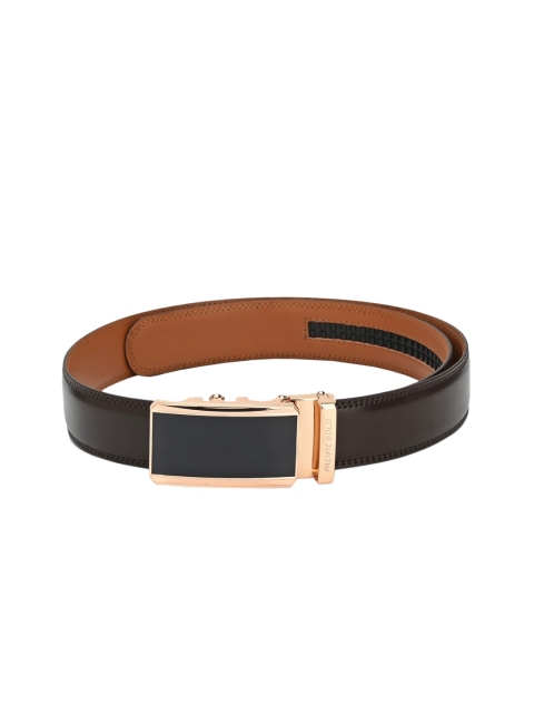 

Pacific Gold Men Brown Solid Genuine Leather Belt