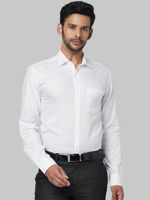 

Park Avenue Men White Regular Fit Solid Formal Shirt