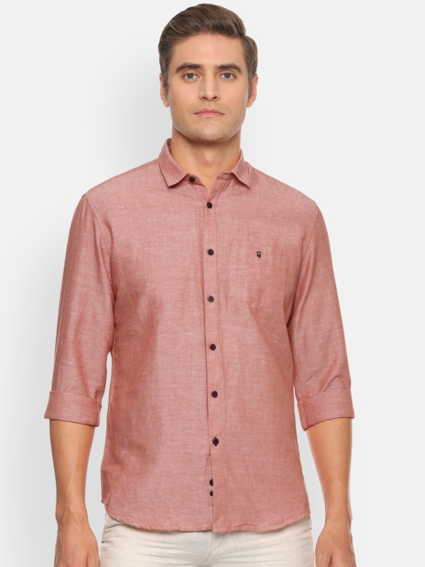 

Louis Philippe Sport Men Peach Slim Fit Solid Casual Shirt
