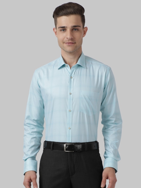 

Park Avenue Men Green Regular Fit Solid Formal Shirt