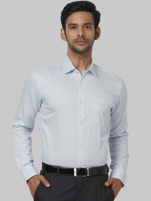 

Park Avenue Men Blue Regular Fit Solid Formal Shirt