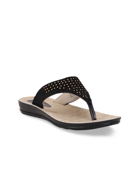 

Bubblegummers Girls Black Embellished Open Toe Flats
