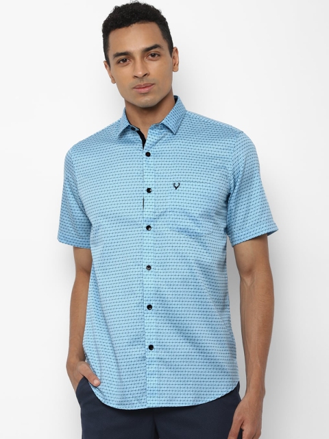 

Allen Solly Men Blue Slim Fit Printed Casual Shirt