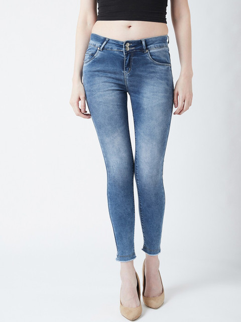 

Devis Women Blue Skinny Fit High-Rise Clean Look Stretchable Jeans