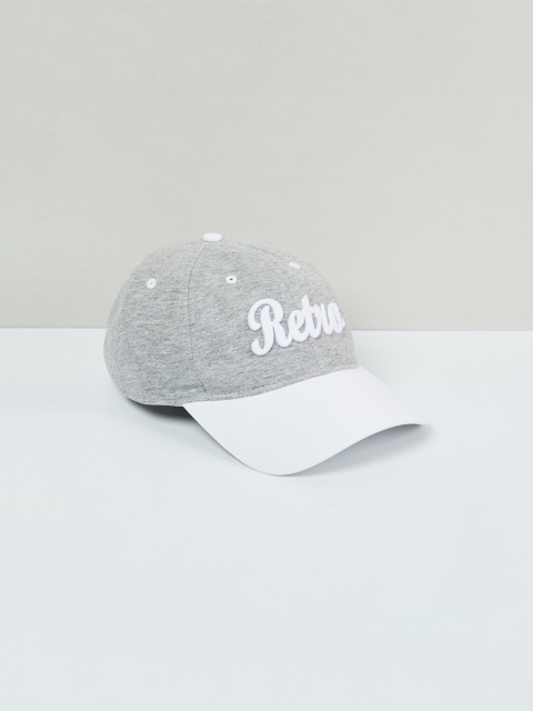 

max Women Grey Embroidered Baseball Cap