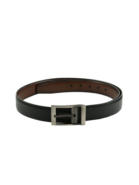 

Kastner Men Black Solid Reversible Belt