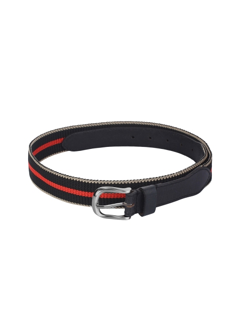 

Calligraphy Men Black Striped Belt