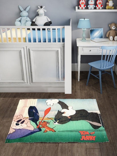 

Saral Home Green & Grey Tom & Jerry Printed Anti-Skid Floor Mat
