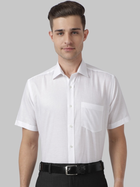 

Park Avenue Men White Regular Fit Solid Formal Shirt