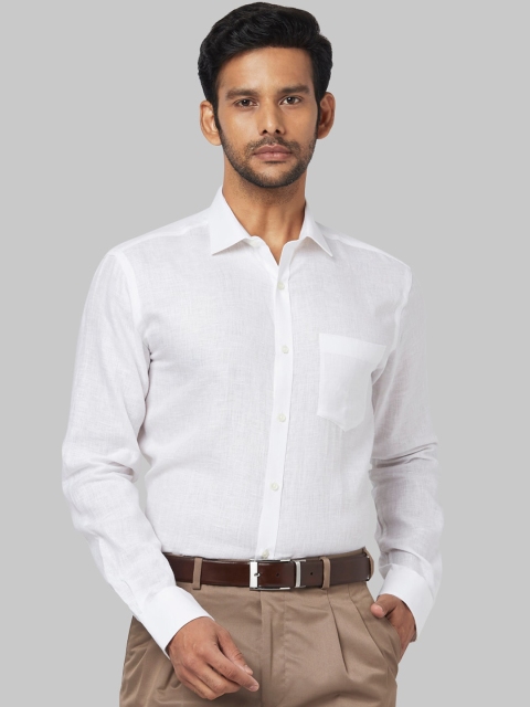

Park Avenue Men White Regular Fit Solid Formal Shirt