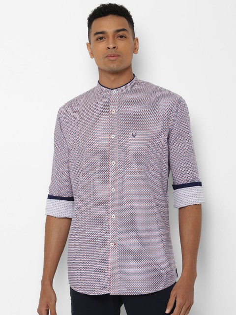 

Allen Solly Men Multicoloured Slim Fit Printed Casual Shirt, Multi
