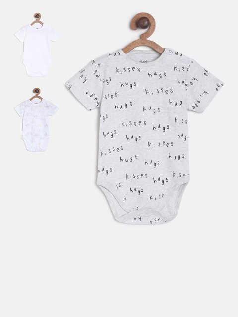 

MINI KLUB Boys Multi Coloured Pack of 3 Cotton Printed Playsuit