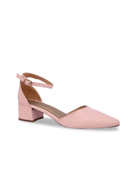 

Inc 5 Women Pink Solid Block Heels