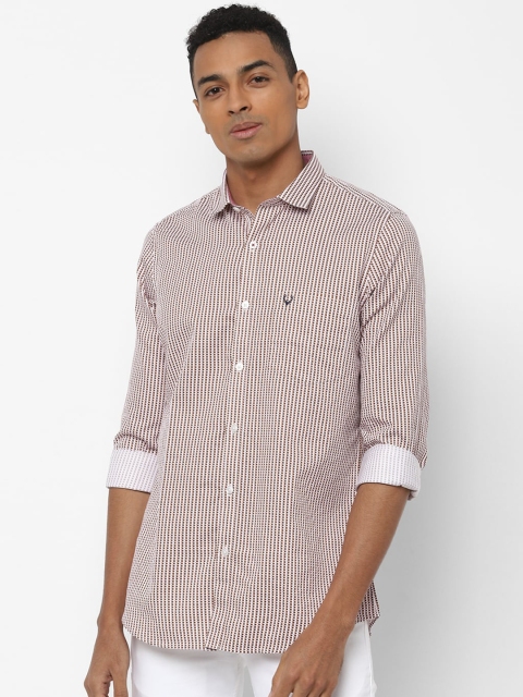 

Allen Solly Men White & Brown Regular Fit Printed Casual Shirt