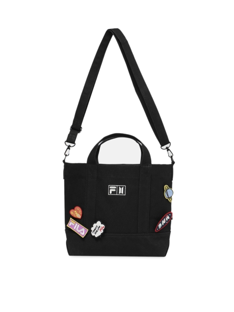 

FILA Black Solid Handheld Bag