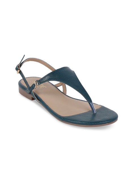 

Mode by Red Tape Women Teal Blue Solid Open Toe Flats