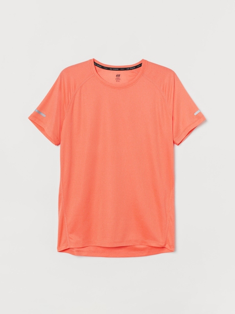

H&M Men Orange Running Top Regular Fit