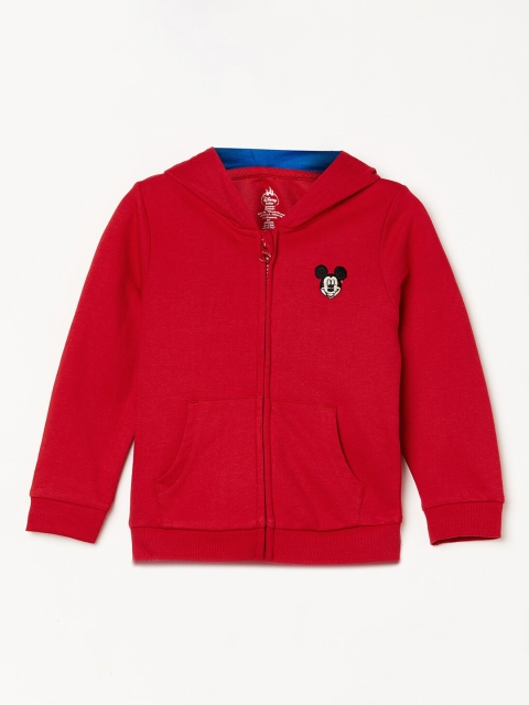 

Juniors by Lifestyle Boys Red Solid Hooded Sweatshirt