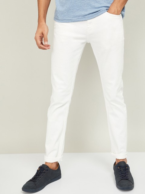 

Bossini Men White Slim Fit Mid-Rise Clean Look Jeans