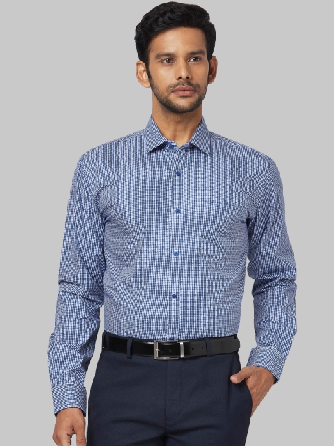 

Park Avenue Men Blue Regular Fit Printed Formal Shirt