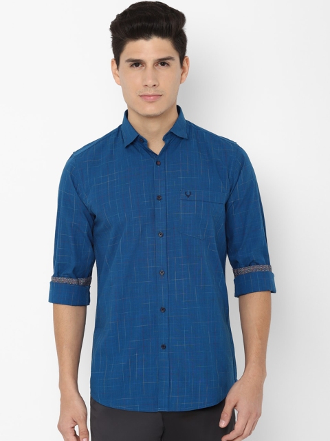 

Allen Solly Men Blue Slim Fit Self Design Casual Shirt