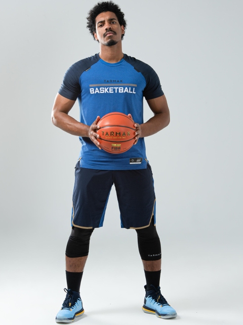 

TARMAK By Decathlon Men Black Solid Basketball 3/4th Tights