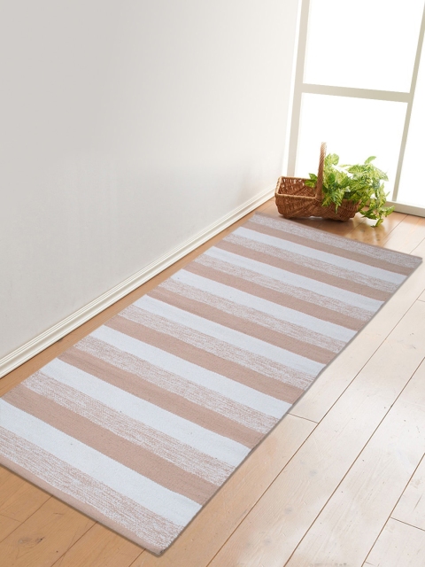 

Saral Home Unisex Beige & Off-White Self Design Handloom Made Anti-Skid Yoga Mat