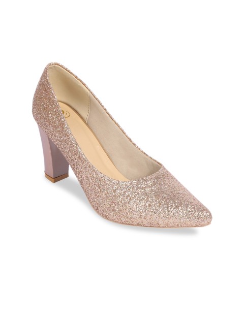 

Sole To Soul Women Rose Gold Solid Pumps