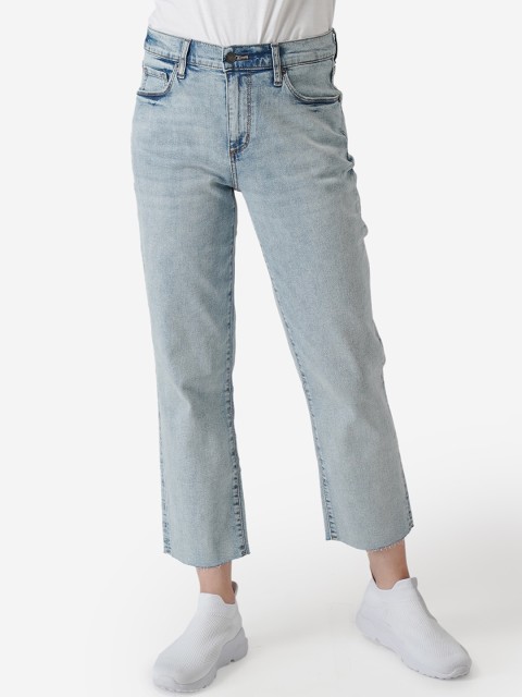 

Mode by Red Tape Women Blue Straight Fit Mid-Rise Clean Look Jeans