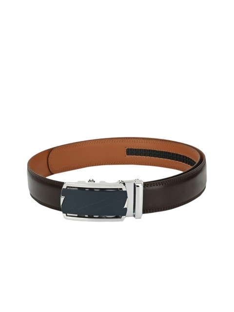 

Pacific Gold Men Brown Solid Leather Belt