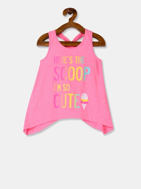 

The Childrens Place Girls Pink Printed A-Line Top