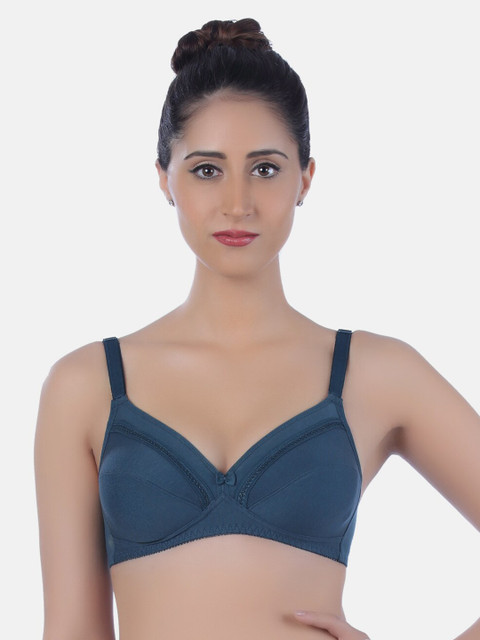 

Triumph Comfort 63 Wireless Non Padded Everyday Cotton Bra, Green