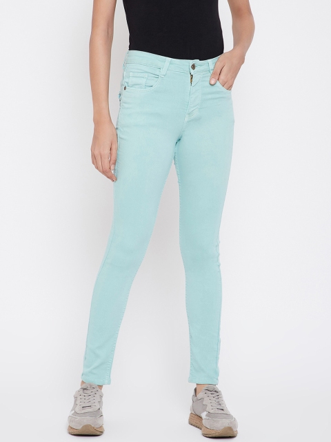 

C9 AIRWEAR Women Green Regular Fit Mid-Rise Clean Look Jeans