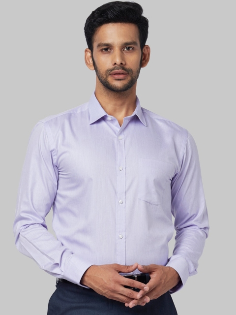 

Park Avenue Men Purple Regular Fit Self Design Casual Shirt