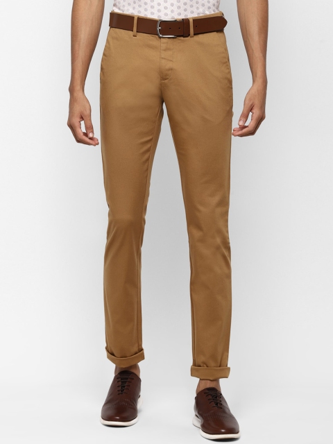 

Allen Solly Men Khaki Slim Fit Solid Regular Trousers