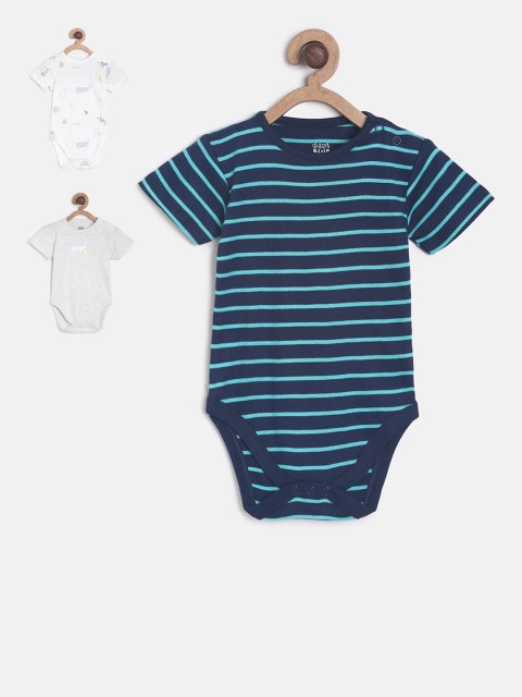 

MINI KLUB Infant Boys Pack of 3 Bodysuits, White