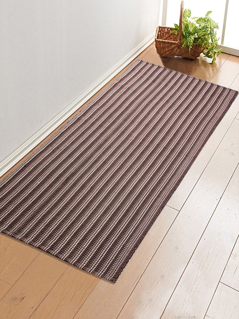 

Saral Home Unisex Brown & White Self Design Anti-Skid Yoga Mat With Carry Bag
