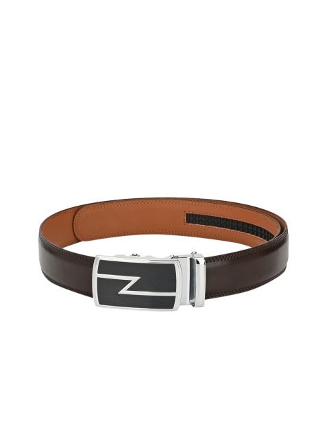 

Pacific Gold Men Brown Solid Genuine Leather Belt
