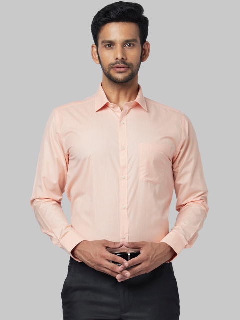

Park Avenue Men Orange Regular Fit Solid Casual Shirt